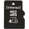 Image de Carte mémoire Intenso 3403450 MicroSDHC 4 Go Classe 4 résistante