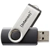 Image de Clé USB Intenso Basic Line 16GB USB 2.0 Lecture 28MB/s Noir Argent