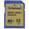 Image de Carte mémoire Intenso 32GB SDHC UHS-I Classe 10 90 MB/s