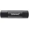 Image de Clé USB Intenso 3544490 64GB USB-A USB-C 70MB/s Aluminium Noir