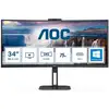 Image de AOC V5 CU34V5CW LED display 86,4 cm (34") 3440 x 1440 pixels Wide Quad HD Noir