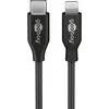 Image de Câble Goobay Lightning vers USB-C 1 m Noir
