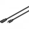 Image de Goobay Câble USB-C 3.1 Mâle/Femelle 1m Noir