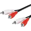 Image de Goobay Câble Audio 2xRCA Mâle/Mâle 1,5m Noir