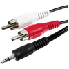 Image de Goobay Câble Audio Jack 3,5mm vers 2xRCA Mâle/Mâle 3m Noir