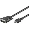 Image de Goobay Câble Adaptateur HDMI vers DVI-D Mâle/Mâle 1m Noir