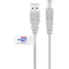 Image de Cable USB Goobay 50833 5 m USB 2.0 A Macho a B Macho Gris