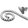 Image de Gaine rangement câbles Genérica 2,5 m Diamètre 20 mm Plastique Gris