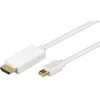 Image de Goobay Câble Adaptateur Mini DisplayPort vers HDMI Mâle/Mâle 2m Blanc