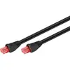 Image de Câble réseau Goobay 55435 30 m Cat6 U/UTP RJ-45 Noir