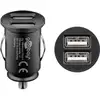 Image de Chargeur voiture Genérica double USB 3,1A compact noir