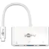 Image de Adaptateur portable Goobay 62100 USB-C VGA 1x USB-C 1x USB-A Blanc