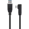 Image de Goobay Câble Coudé USB-C vers USB 3.0 Mâle/Mâle 1m Noir