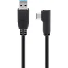 Image de Goobay Câble Coudé USB-C vers USB 3.0 Mâle/Mâle 2m Noir