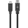 Image de Câble USB Goobay 67992 0,6 m Micro-USB B vers USB C Noir