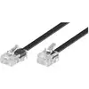 Image de Goobay Câble Téléphonique RJ11 vers RJ45 Mâle/Mâle 10m Noir