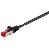 Image de Câble réseau Goobay 68694 10 m Cat6 S/FTP RJ-45 Noir