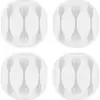 Image de Organisateur de câbles Goobay 70373 3 slots adhésif pack 4 blanc