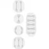 Image de Organisateur de câble Goobay 70681 autocollant blanc x5 pièces