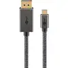 Image de Adaptateur de câble Goobay 75708 USB-C DisplayPort 2 m 4K60Hz