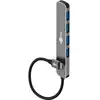 Image de Hub Goobay 4 ports 5000 Mbit/s modèle 79157 aluminium gris