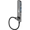 Image de Hub Goobay 4 ports 5 Gbit/s modèle 79158 USB-C USB-A aluminium gris