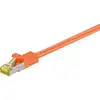 Image de Cable réseau Goobay RJ-45 CAT7 0,5 m orange S/FTP
