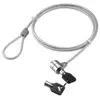 Image de Cable antirrobo Goobay 93037 1,5 m Llave redonda Acero Gris