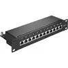 Image de Panneau de brassage Goobay 93793 12 ports Cat6 RJ-45 montage rack