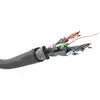 Image de Câble réseau Goobay 93955 Cat6 100 m SF/UTP S-FTP gris