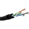 Image de Câble réseau Goobay 94398 Cat6 U/UTP 100 m Noir sans connecteurs