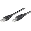 Image de Goobay Câble Imprimante USB 2.0 Type A/B Mâle/Mâle 25cm Noir