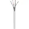 Image de Câble réseau Goobay 96094 100 m Cat6a S/FTP LSZH Gris