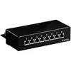 Image de Panneau de brassage Goobay 96105 Cat6 8 ports STP rack 1U noir
