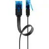 Image de Cable Goobay 96312 Cat6a 1 m U/UTP RJ-45 plano negro