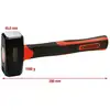 Image de Marteau KS Tools 142.5151 Acier Manche Fibre de Verre 1,65 kg 28 cm Noir