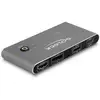 Image de Switch KVM DeLock 11485 USB-C HDMI DisplayPort 8K MST USB 2.0 Métal