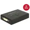 Image de Commutateur vidéo DeLock 18751 DVI bidirectionnel 2 ports 4K plastique noir