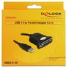 Image de Adaptateur USB 1.1 vers Parallèle DeLOCK 0,8 m