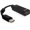 Image de DeLOCK 61849 câble vidéo et adaptateur 0,125 m DisplayPort HDMI Type A (Standard) Noir