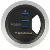 Image de Hub DeLock 3 ports USB 3.0 + lecteur microSD/SD modèle 62869 de bureau