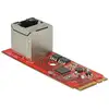 Image de Carte Réseau DeLOCK 62949 M.2 Ethernet 1000 Mbit/s Rouge