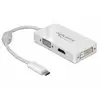 Image de Adaptateur USB-C vers VGA, HDMI et DVI DeLOCK