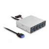 Image de Hub DeLock 10 ports 5 Gbps modèle 64208 montage baie 3,5" structure métal