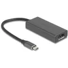 Image de Adaptateur vidéo DeLock 64316 USB-C vers HDMI DisplayPort 8K 0,15 m Aluminium
