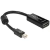 Image de Adaptateur mini DisplayPort vers HDMI DeLOCK 0,18 m Noir