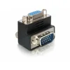 Image de Adaptateur DeLOCK VGA coudé mâle/femelle noir connecteurs 15 broches