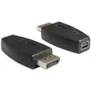Image de Adaptateur DeLOCK 65237 DisplayPort vers mini DisplayPort Noir