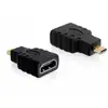 Image de Adaptateur HDMI micro D vers HDMI A DeLOCK Noir