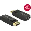 Image de Adaptateur DisplayPort 1.2 vers HDMI 4K Ultra-HD DeLOCK Noir